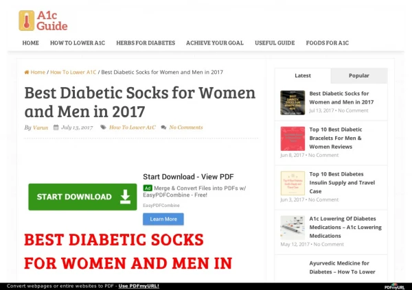 Best Diabetic Socks for Women and Men in 2017
