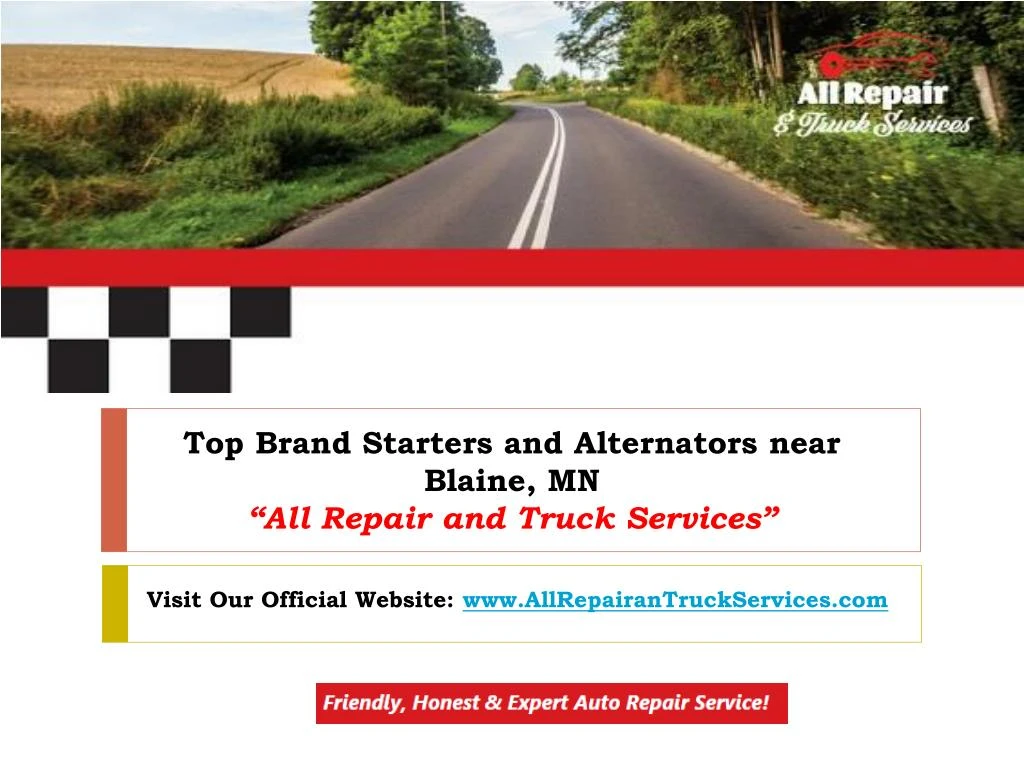top brand starters and alternators near blaine mn all repair and truck services
