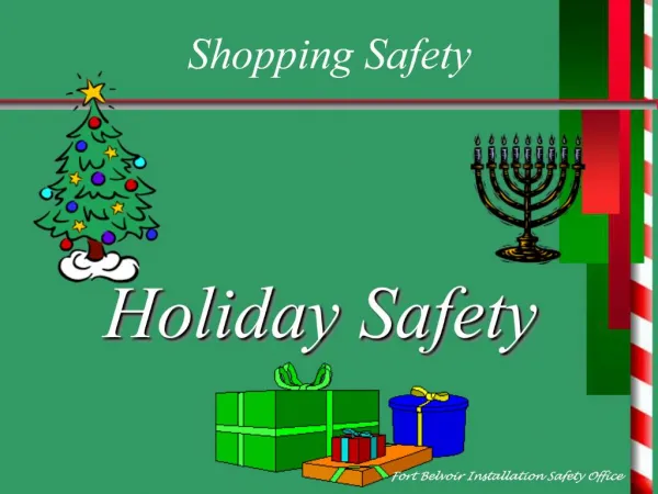 Holiday Safety