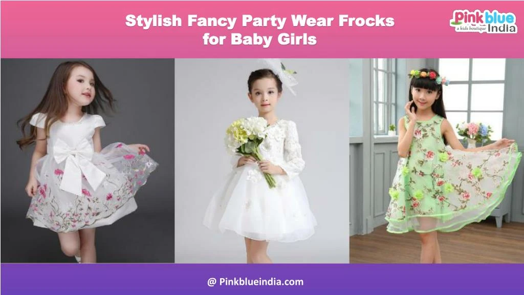 stylish fancy party wear frocks for baby girls