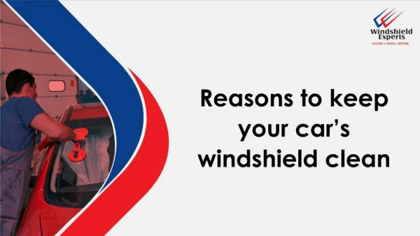 Keeping Your Windshield Clean