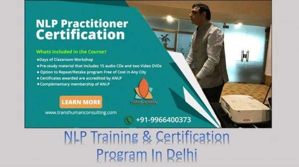Best & Top NLP Trainers training in Delhi, India