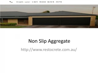 Non Slip Aggregate - slide 1