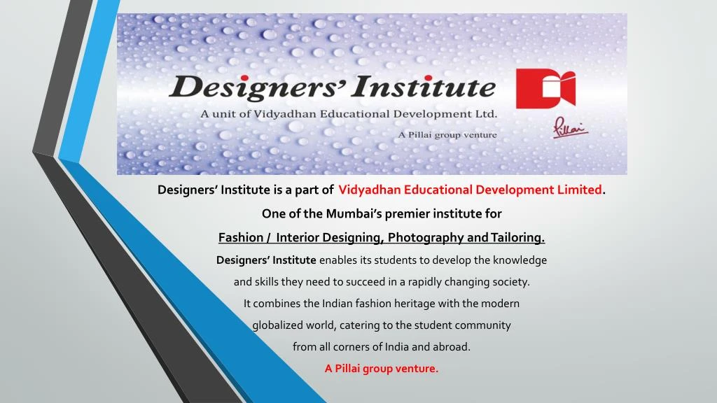 designers institute is a part of vidyadhan