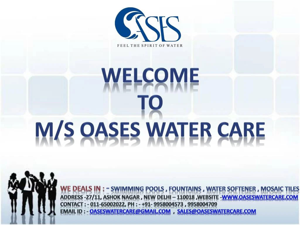 welcome to m s oases water care