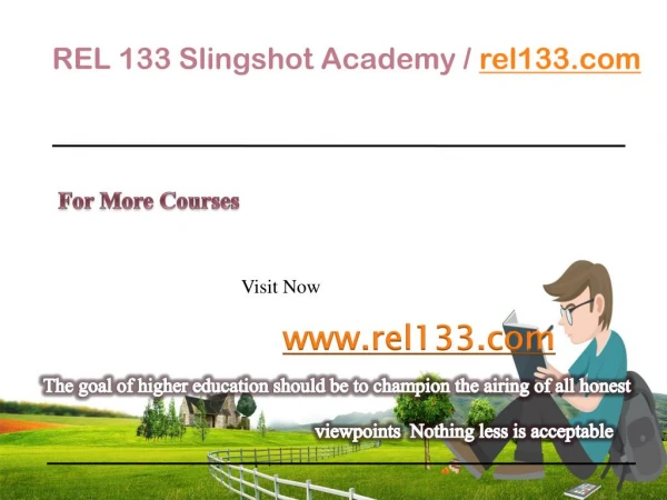 REL 133 Slingshot Academy / rel133.com