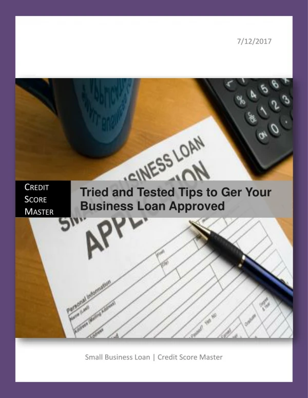 Tried and Tested Tips to Ger Your Business Loan Approved