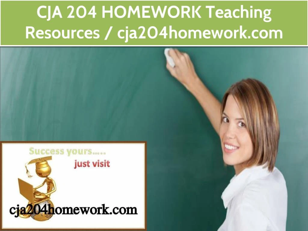 cja 204 homework teaching resources