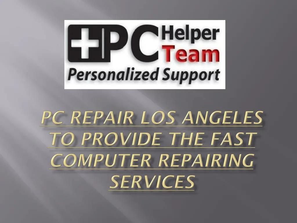 pc repair los angeles to provide the fast computer repairing services