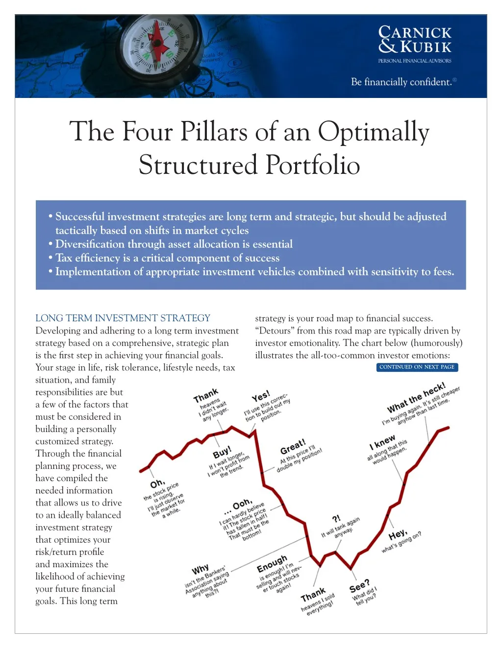 the four pillars of an optimally structured