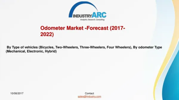 Odometer Market Expects Asia-Pacific’s Tightening Regulations to Spur Fastest Growth Till 2021