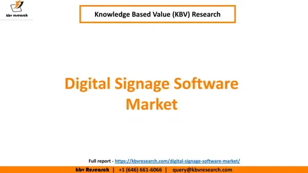 Digital Signage Software Market Size