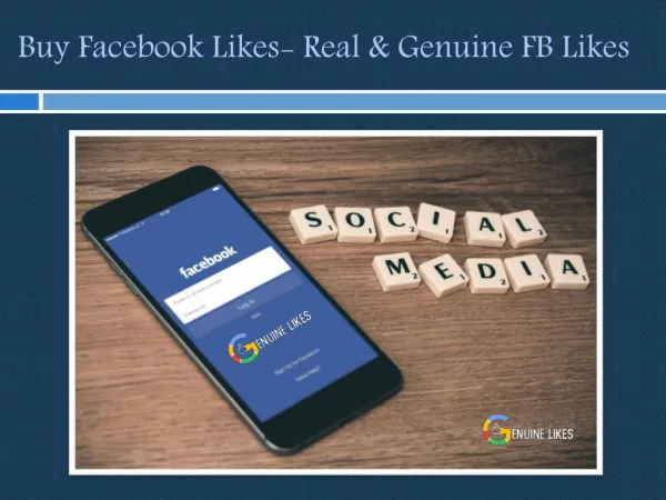 Buy Facebook Likes- Real & Genuine FB Likes