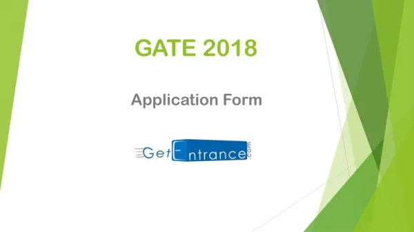 GATE 2018 Registration ID Forgot