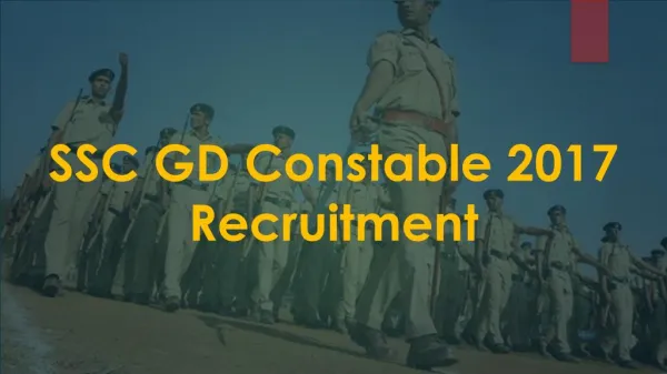 SSC GD Constable Recruitment Exam