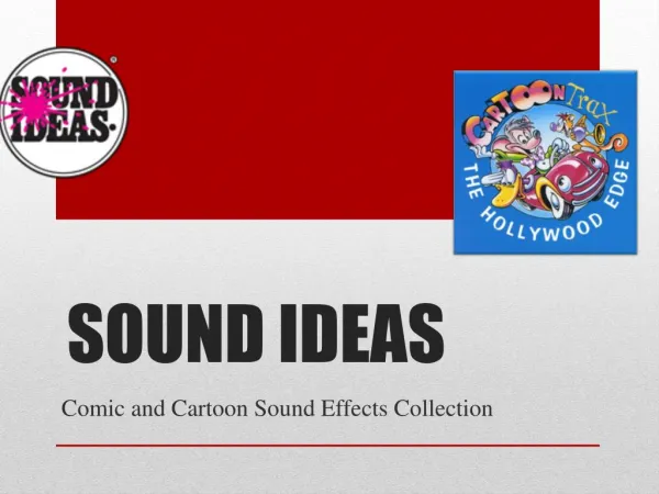 Sound Ideas Comic and Cartoon Sound Effects Collection