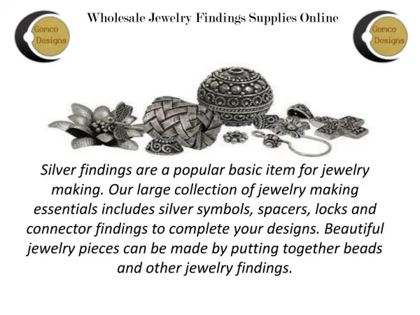 Online Shop Collection of Finding Jewellery