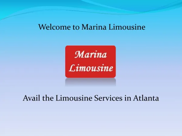 Atlanta Limo Service and Atlanta Airport Transfers at marinalimo.com