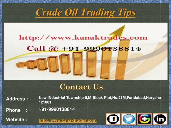 MCX Positional Calls, Crude Oil Trading Tips