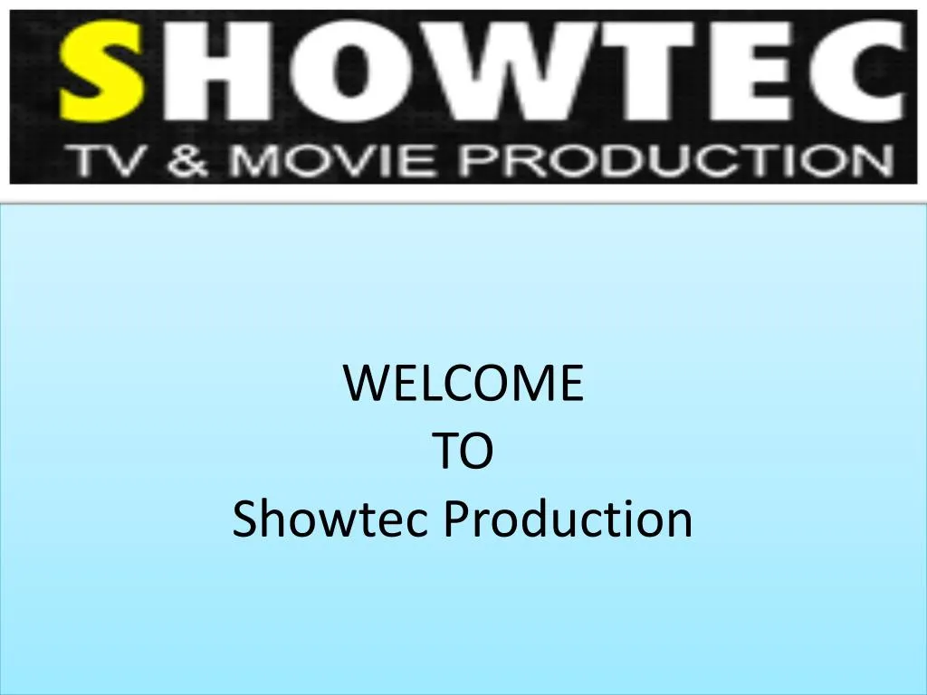 welcome to showtec production