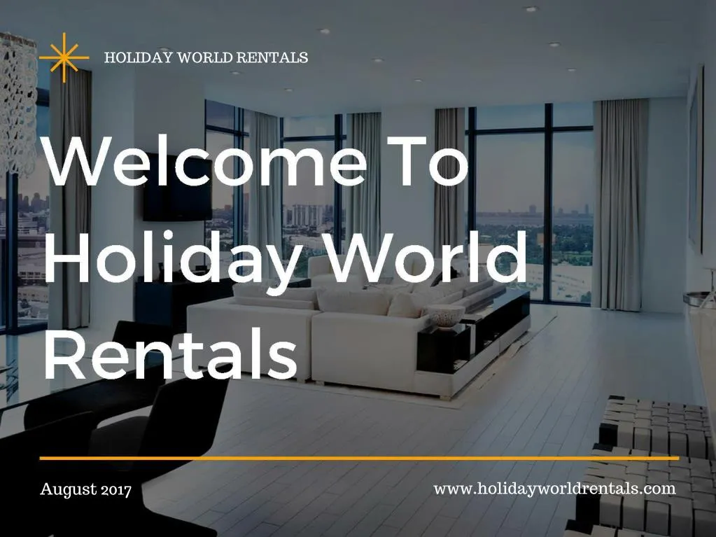 holiday world rentals