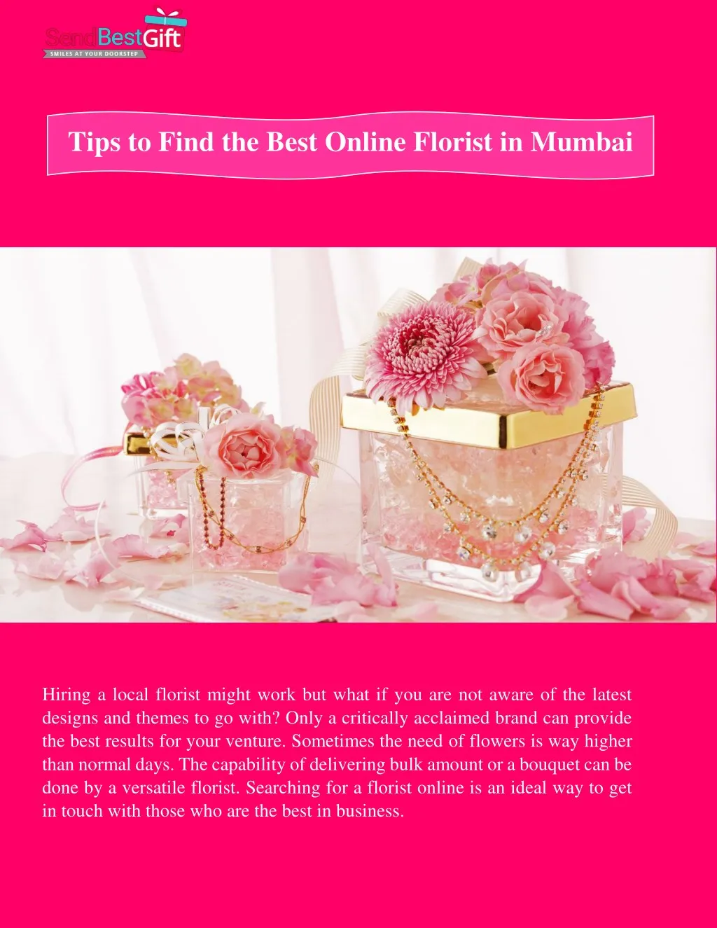 tips to find the best online florist in mumbai