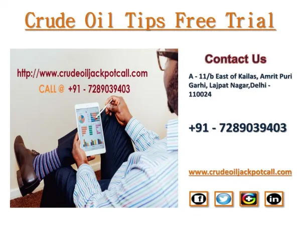 crude oil tips free trial