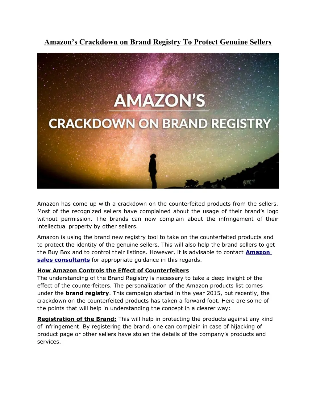 amazon s crackdown on brand registry to protect