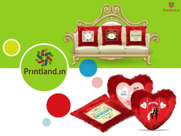 Heart Shaped Cushions - Buy Photo Printed Cushion Online in India