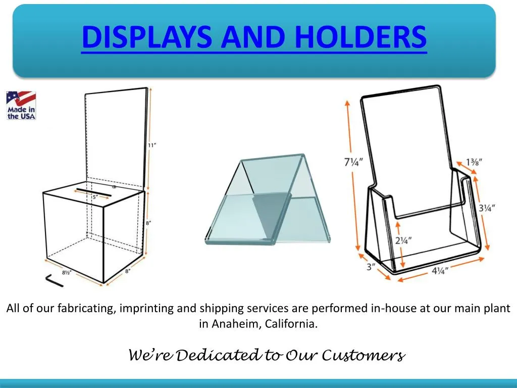 displays and holders