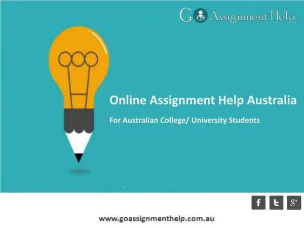 Online assignment help from Australian Writers at Best Price