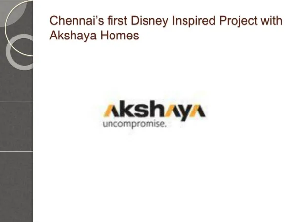 Akshaya disney omr - Akshaya Disney Price, Floor Plans, Photos