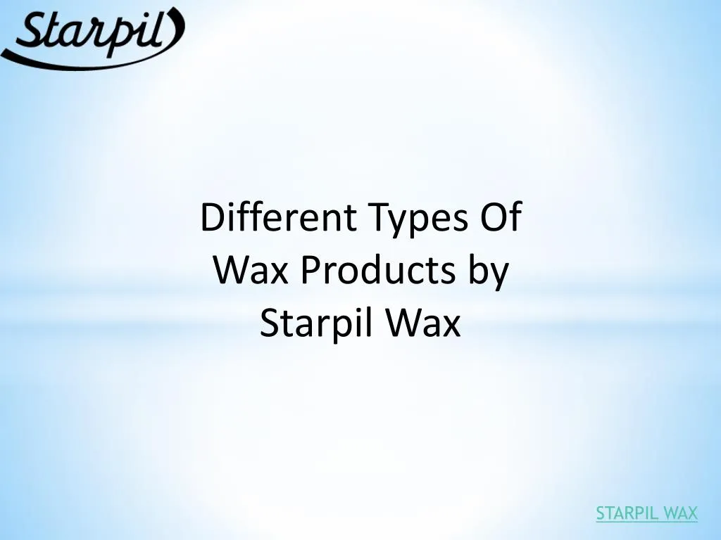 different types of wax products by starpil wax