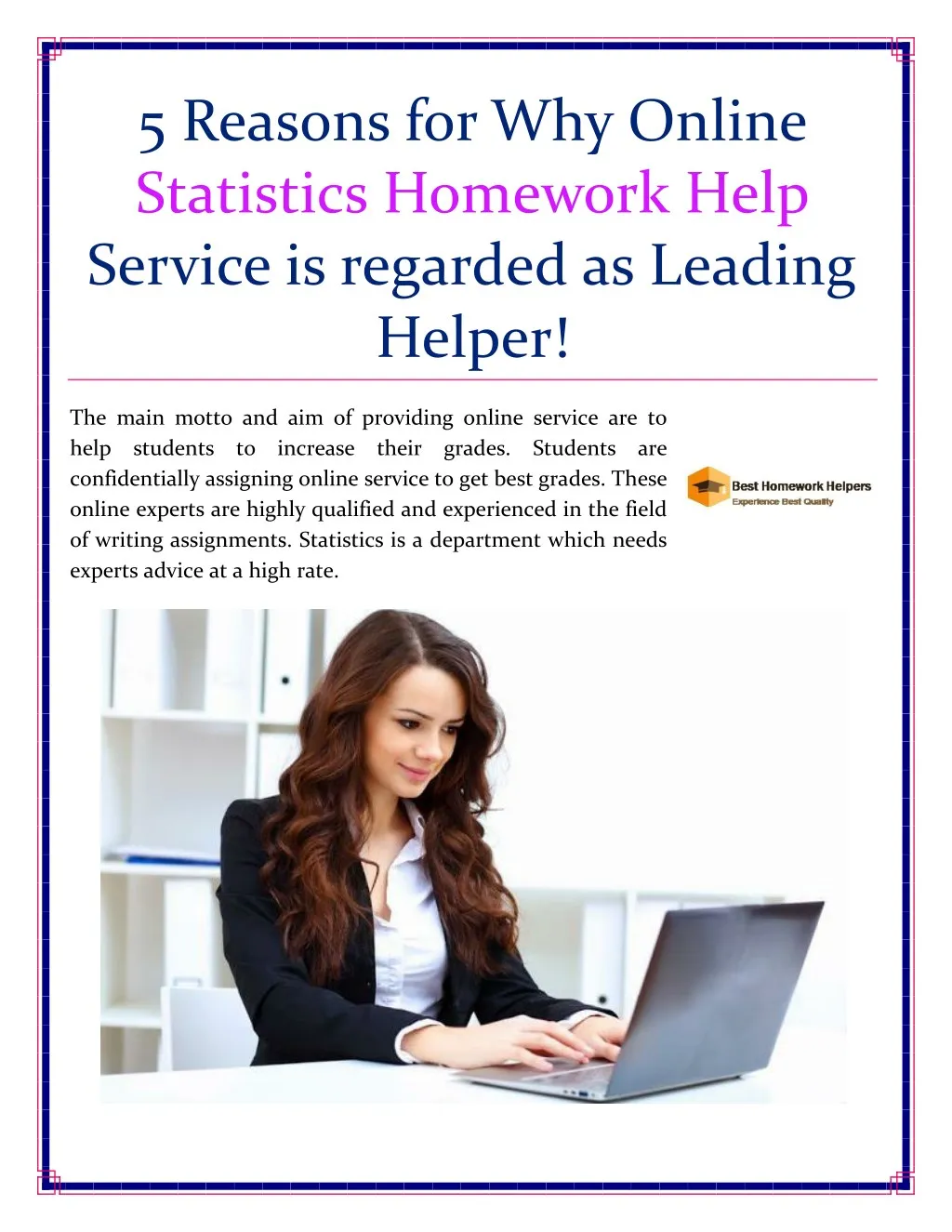 5 reasons for why online statistics homework help