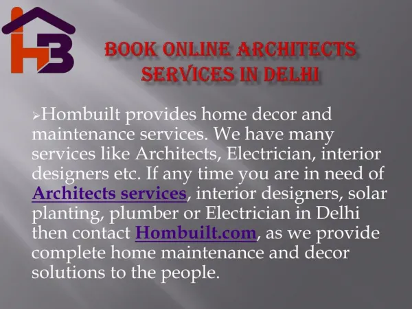 Architects services in delhi