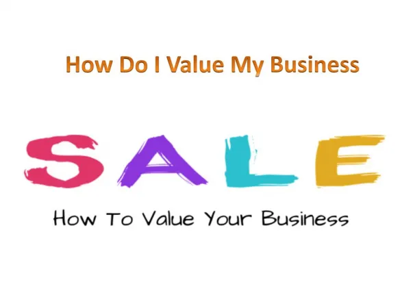 How Do I Value My Business