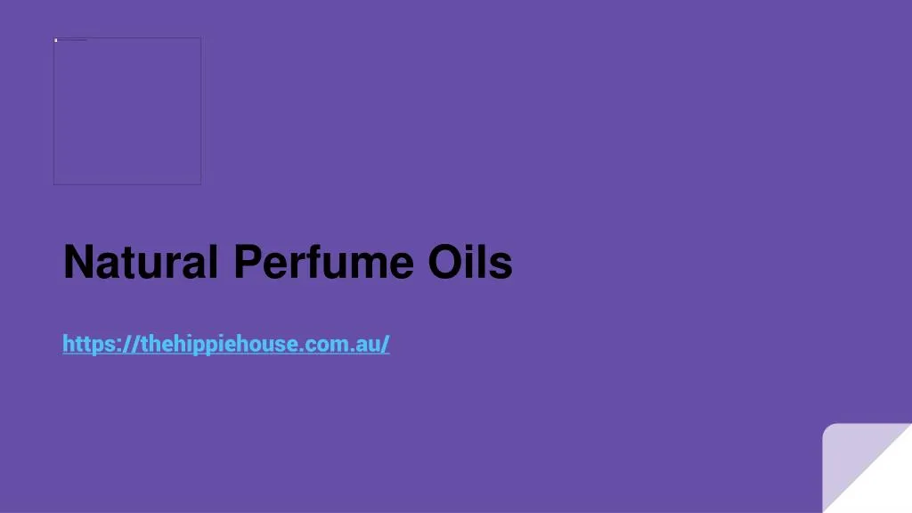 natural perfume oils