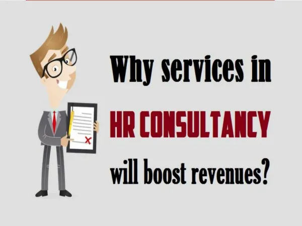 Why services in HR consultancy will boost revenues?