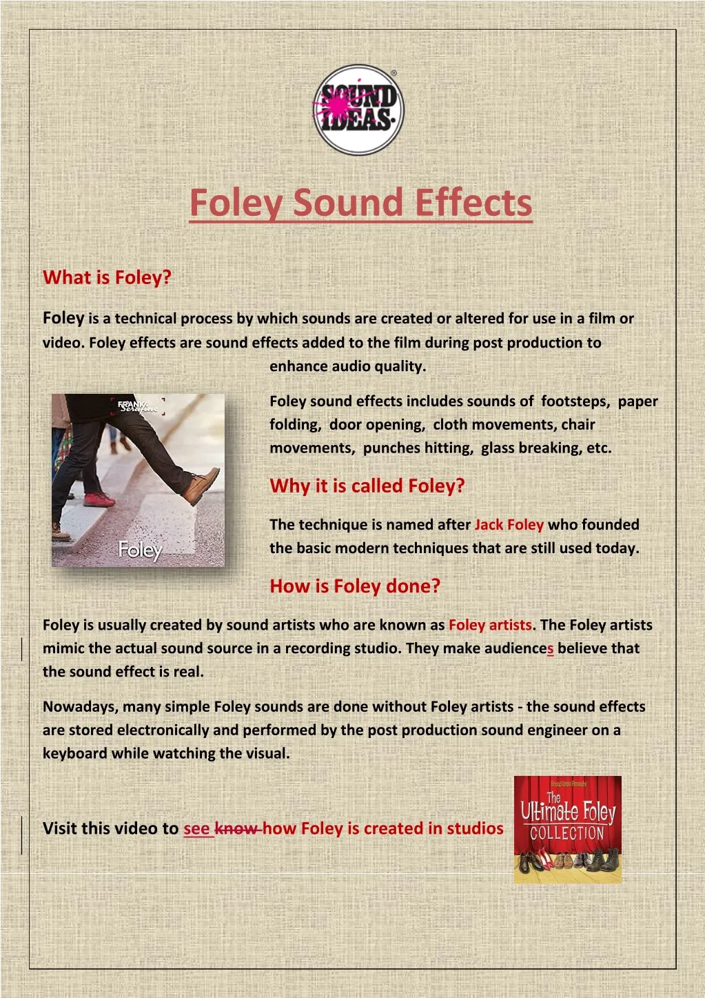 foley sound effects