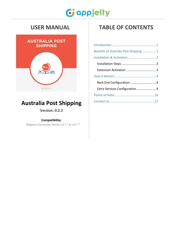 Australia Post Shipping Rates Extension