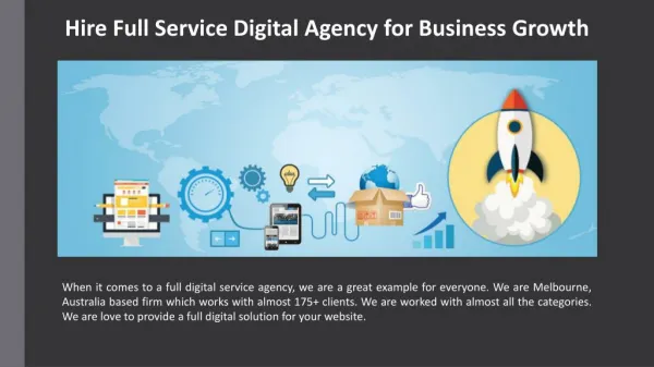 Hire Full Service Digital Agency for Business Growth