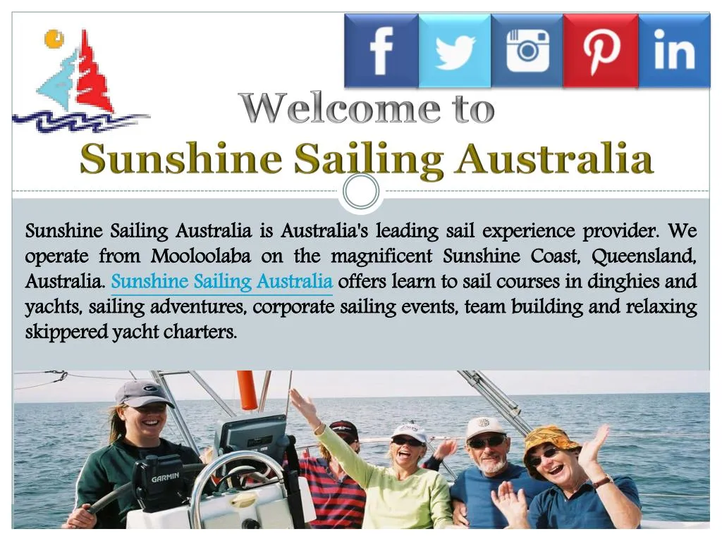 welcome to sunshine sailing australia