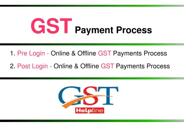 Make GST Payment - A Complete Guide For GST Payment Process