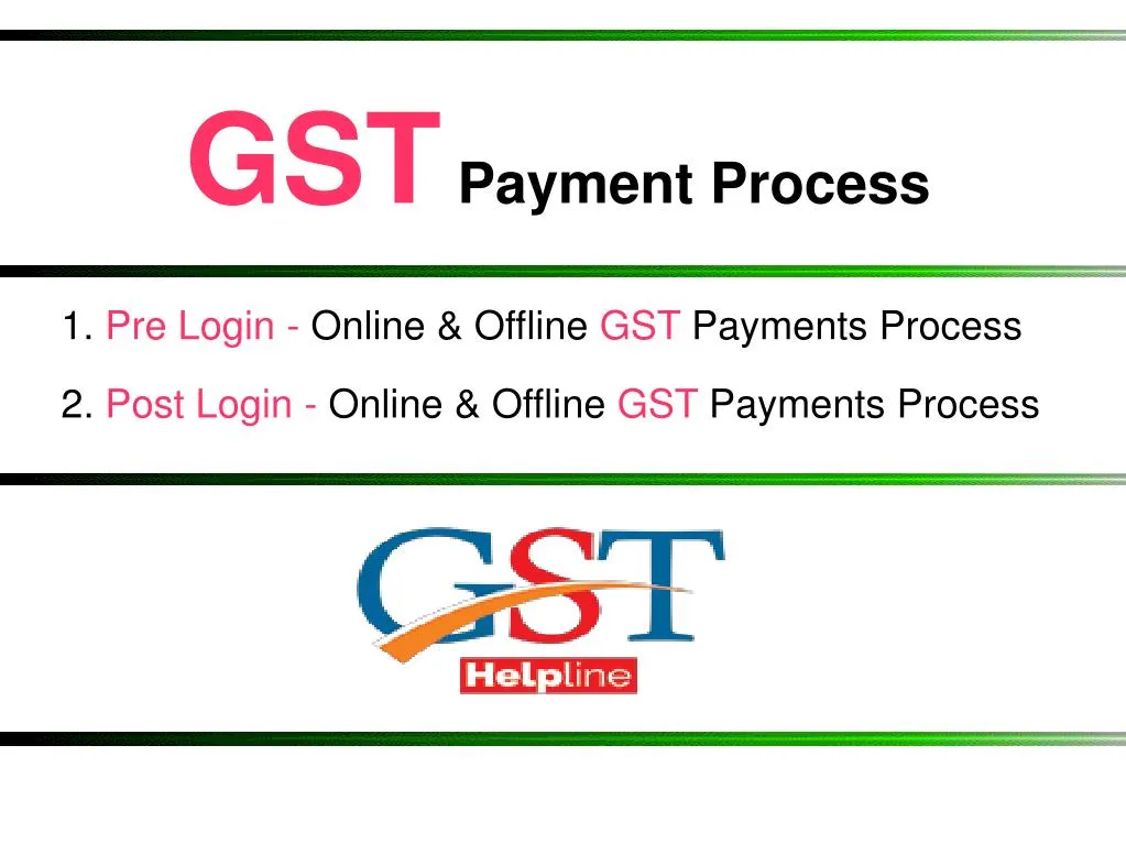 gst payment process