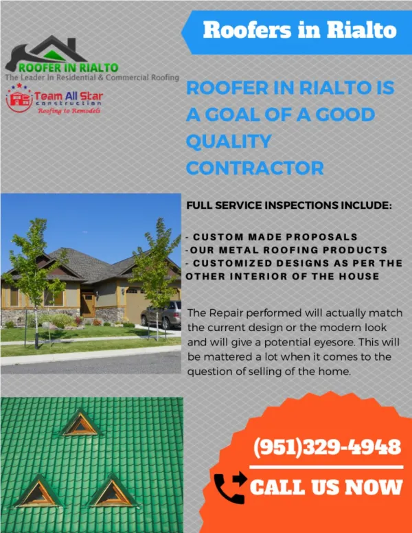 Roofing Contractor Rialto