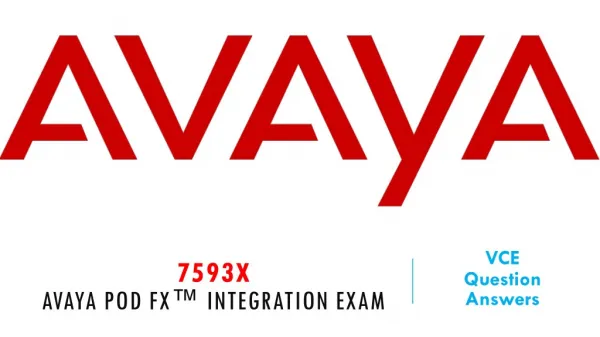 Avaya 7593X VCE with Real 7593X Exam Questions Dumps