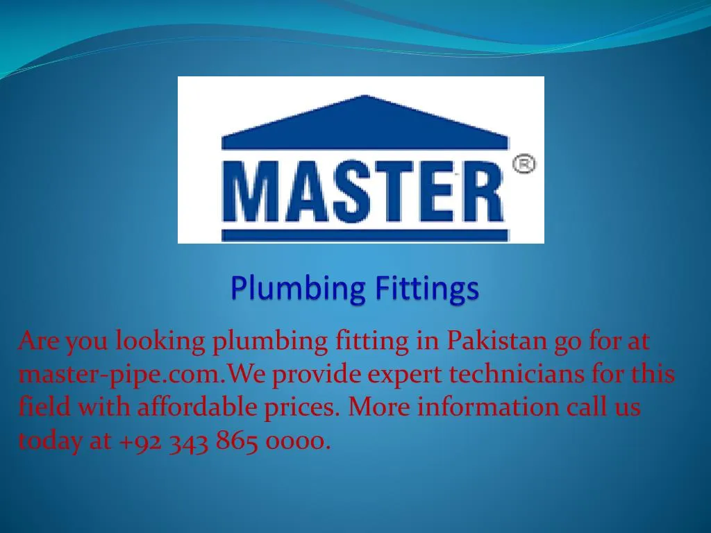 plumbing fittings