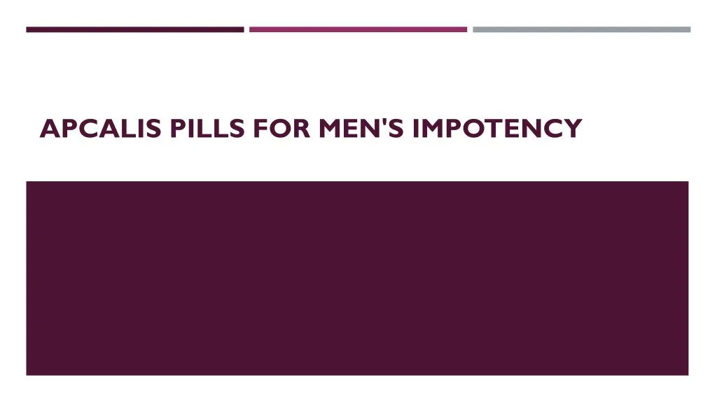 apcalis pills for men s impotency