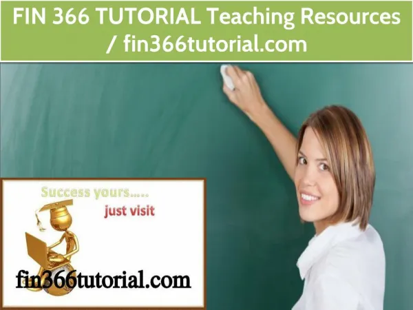 FIN 366 TUTORIAL Teaching Resources / fin366tutorial.com