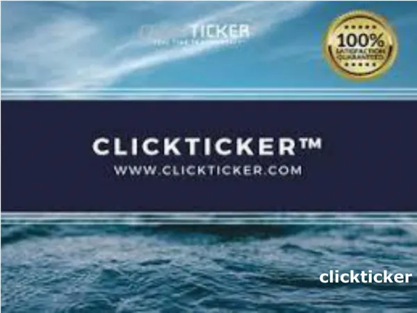 Clickticke- Affiliate Tracking Platform